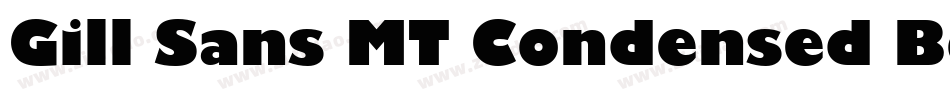 Gill Sans MT Condensed Bold字体转换